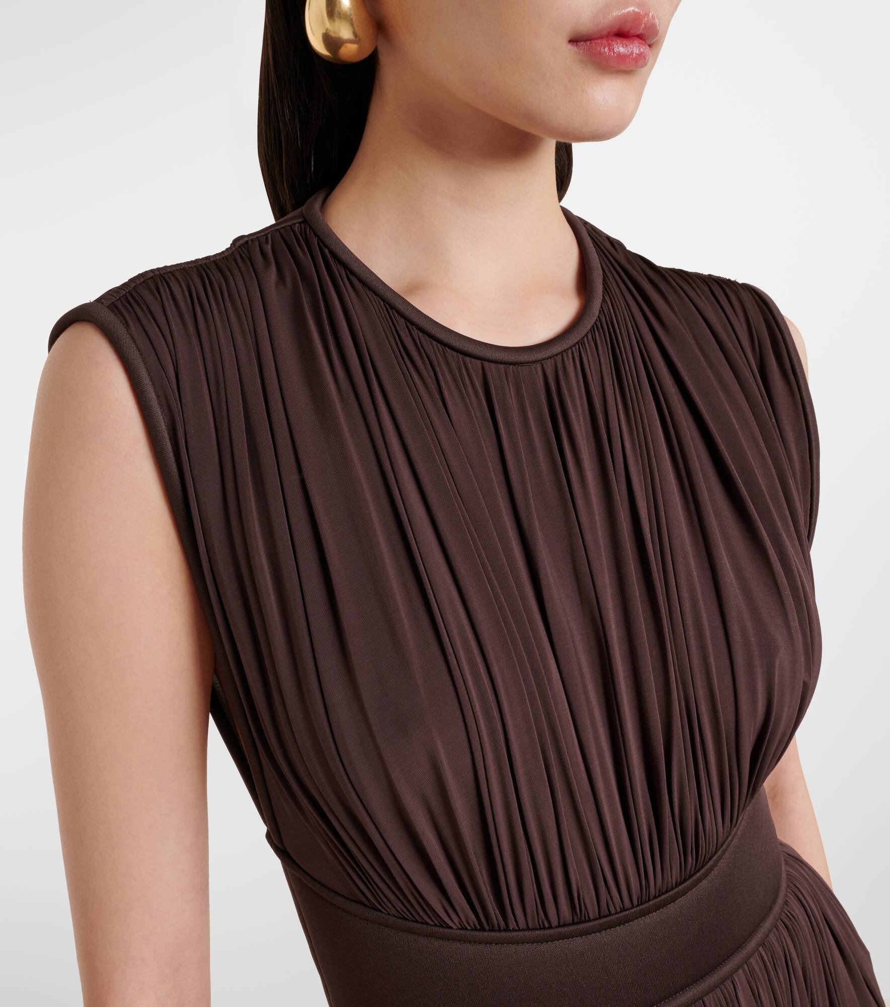 Illuminate gathered maxi dress - 4