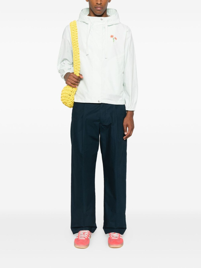 KENZO floral-print hooded jacket outlook