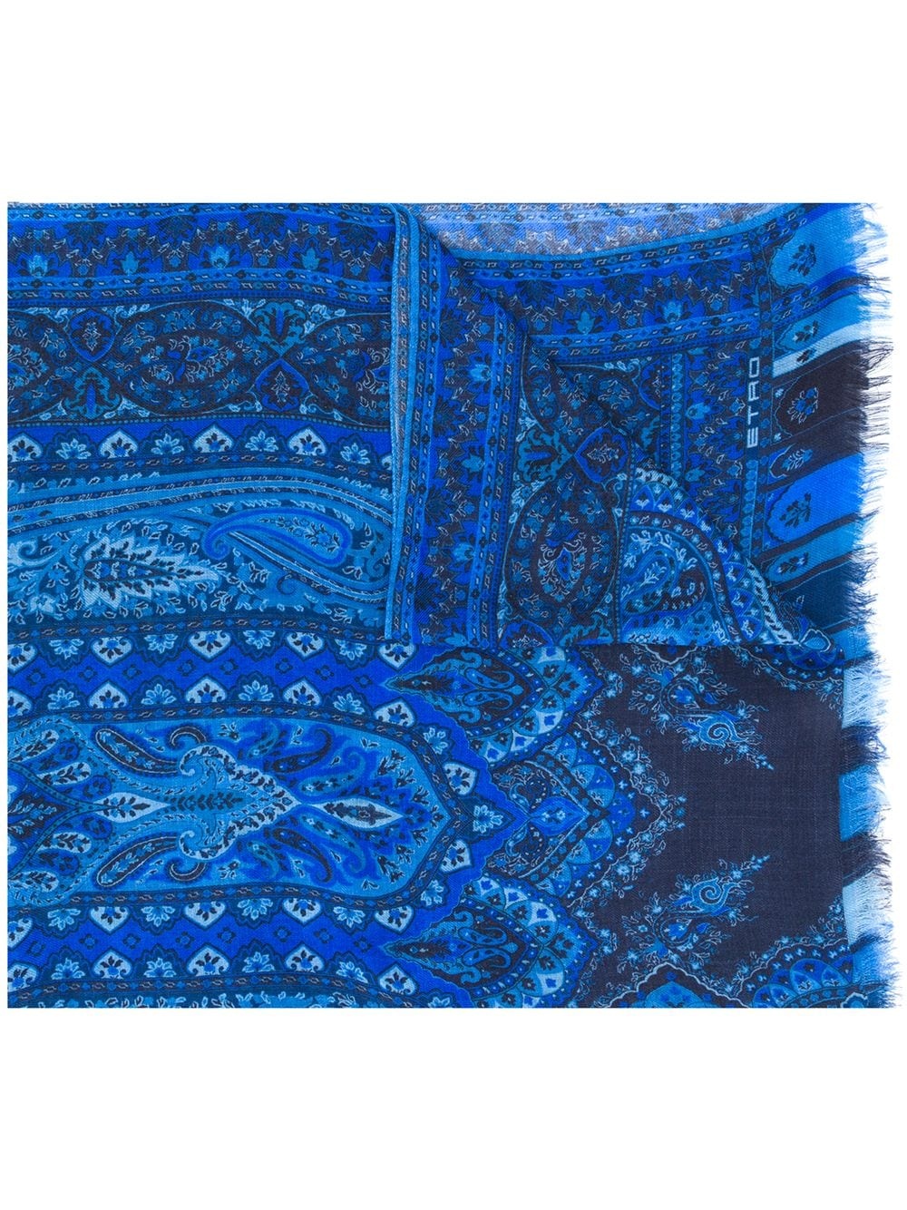 paisley print scarf - 1