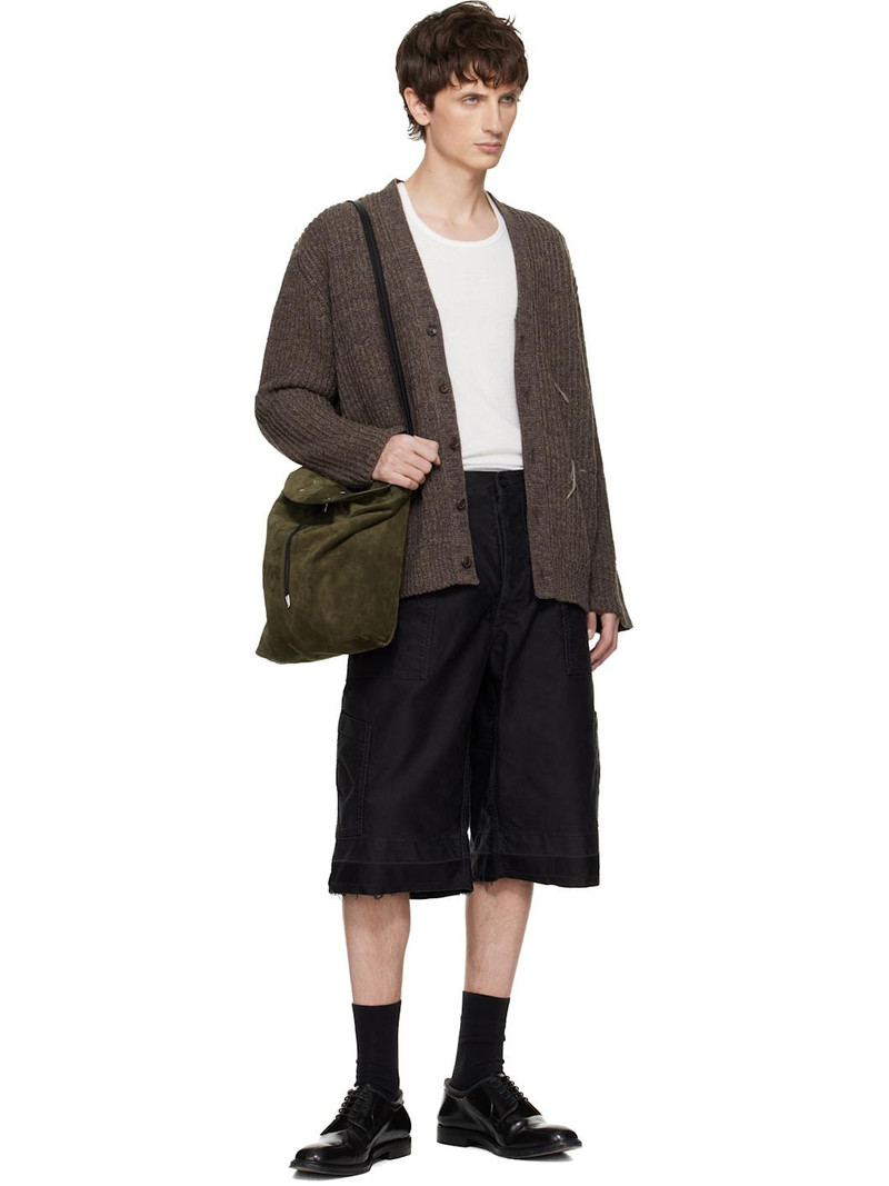 Maison Margiela Black Cotton Shorts outlook