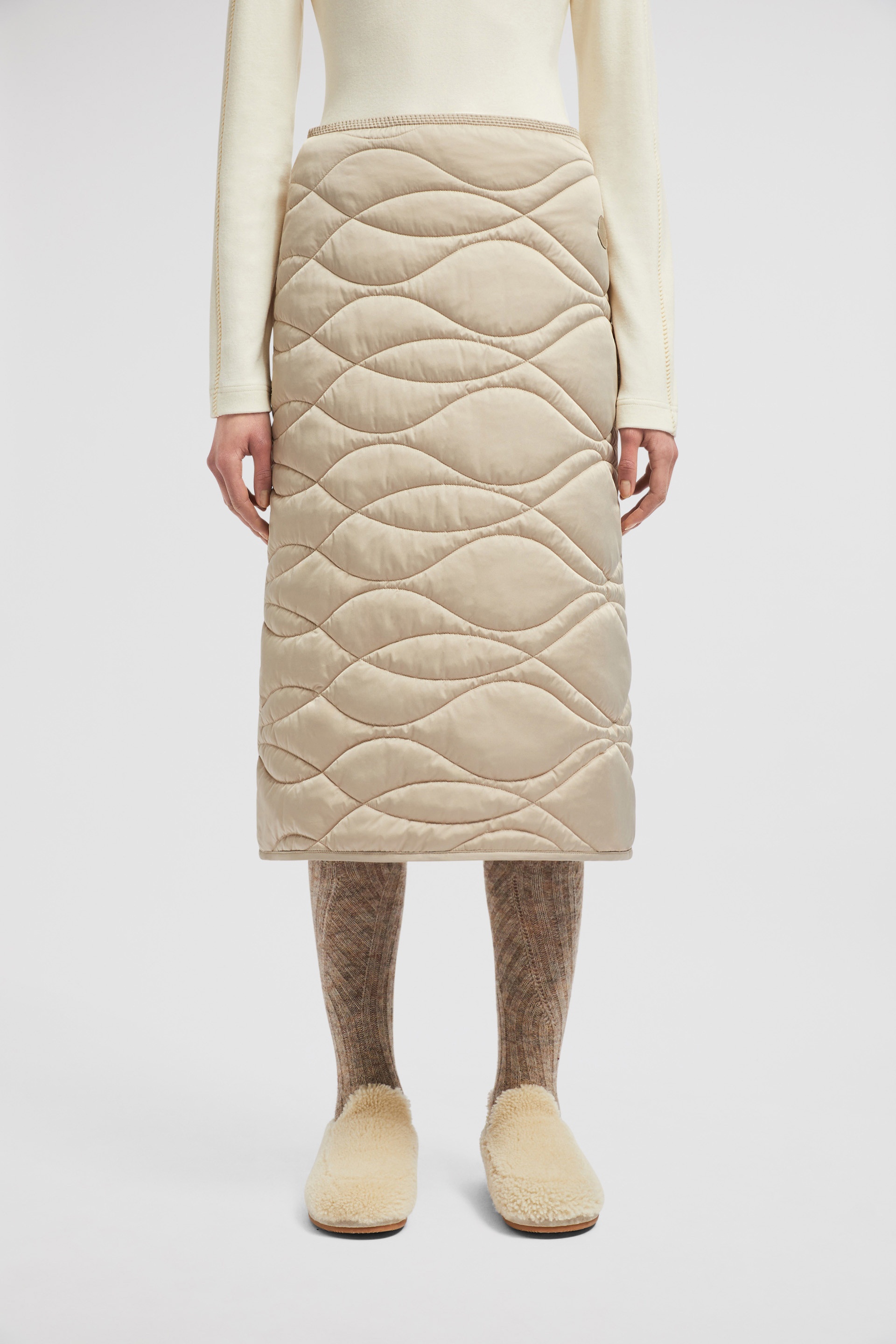 Padded Midi Skirt - 3