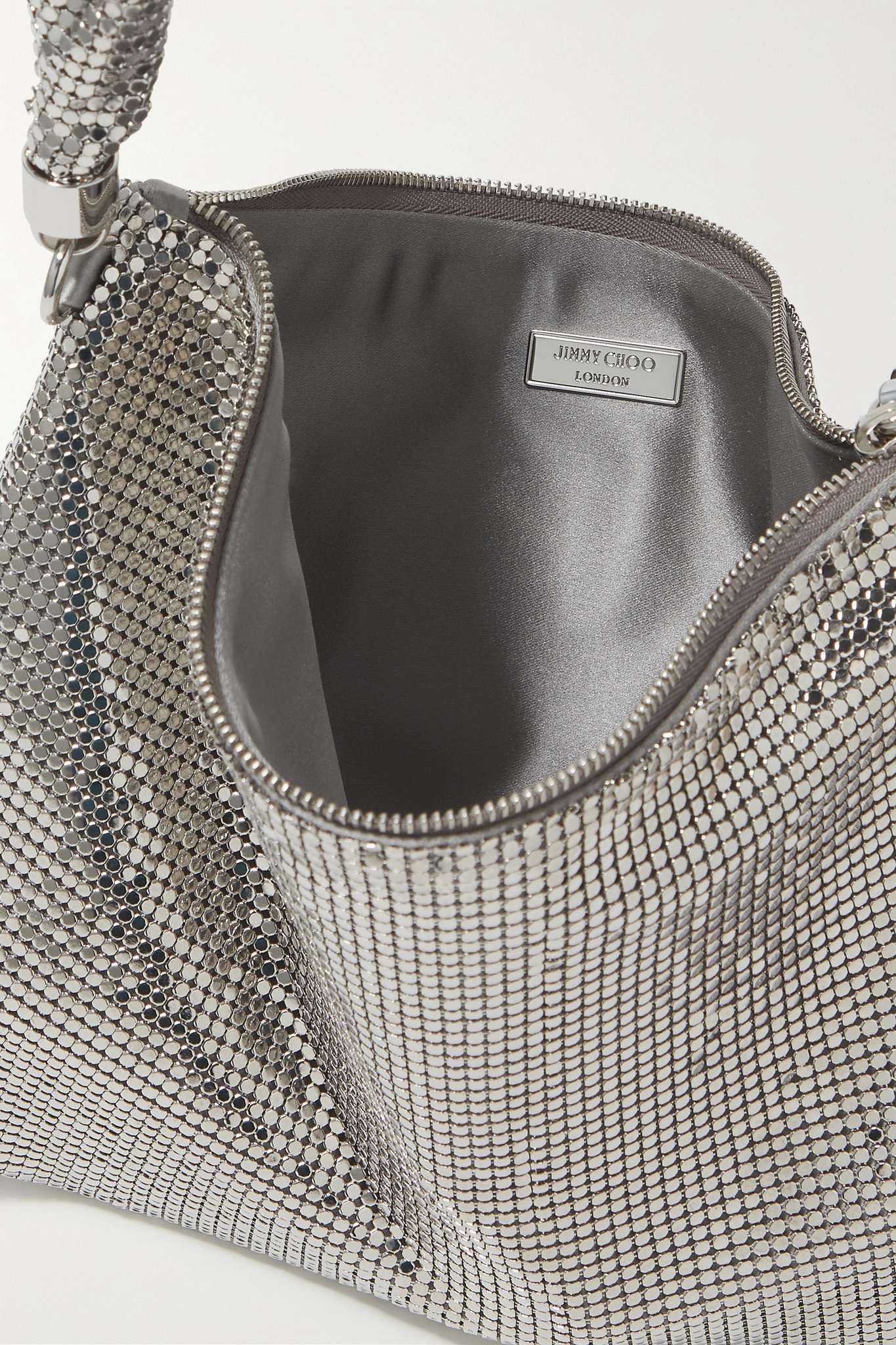 Callie tasseled degradé chainmail shoulder bag - 5