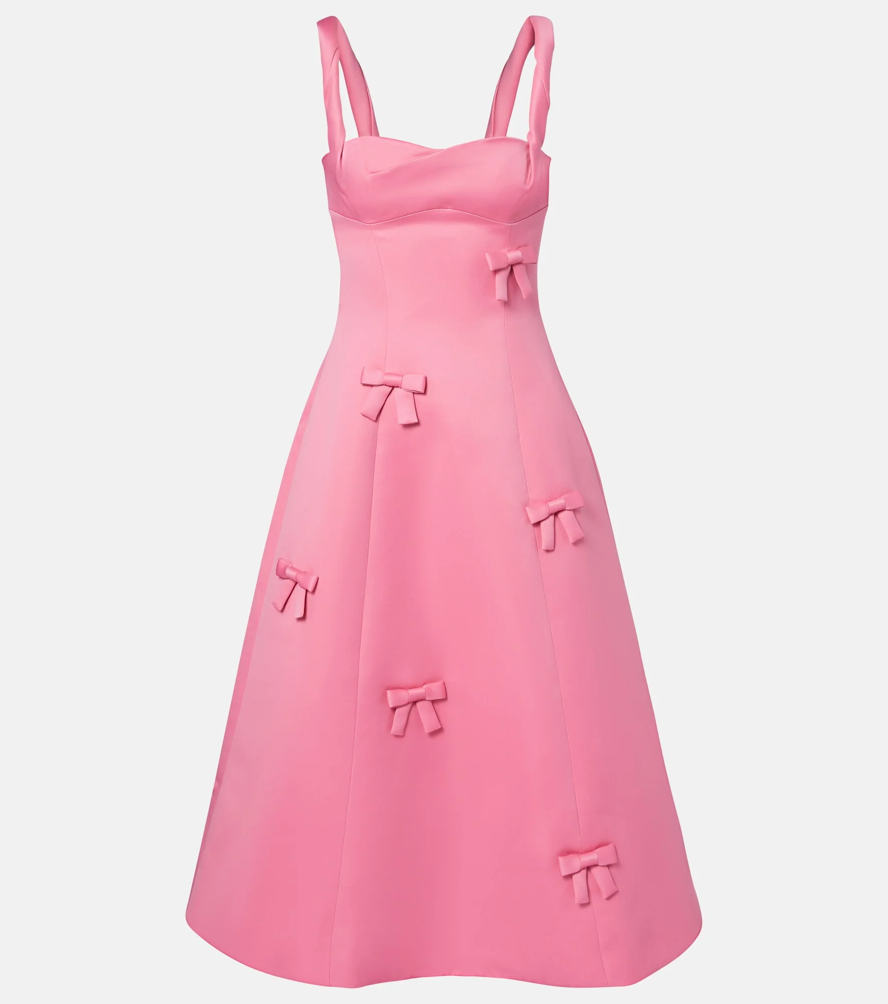 Beatrice bow-detail midi dress - 1