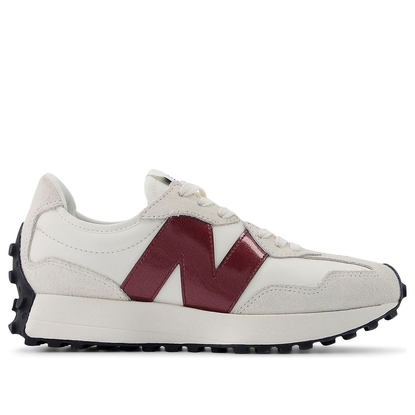 (WMNS) New Balance 327 'Sea salt Dark Red' WS327JWC - 6