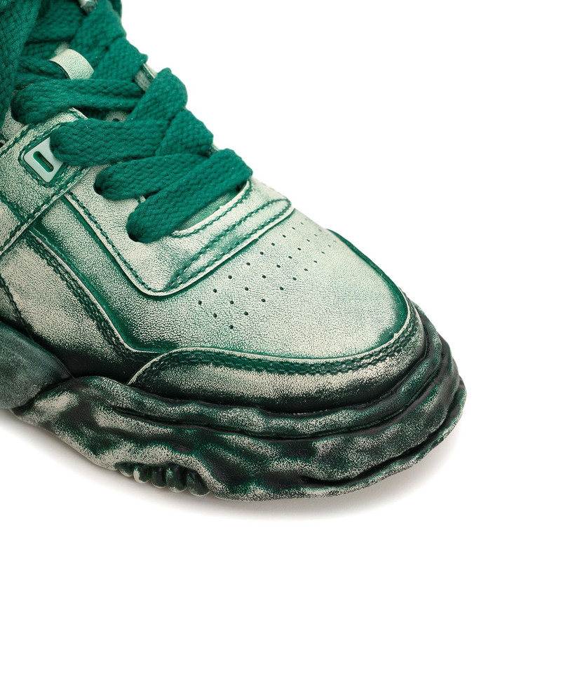 "PARKER" OG Sole Faded Effect Leather Low-top Sneaker 25