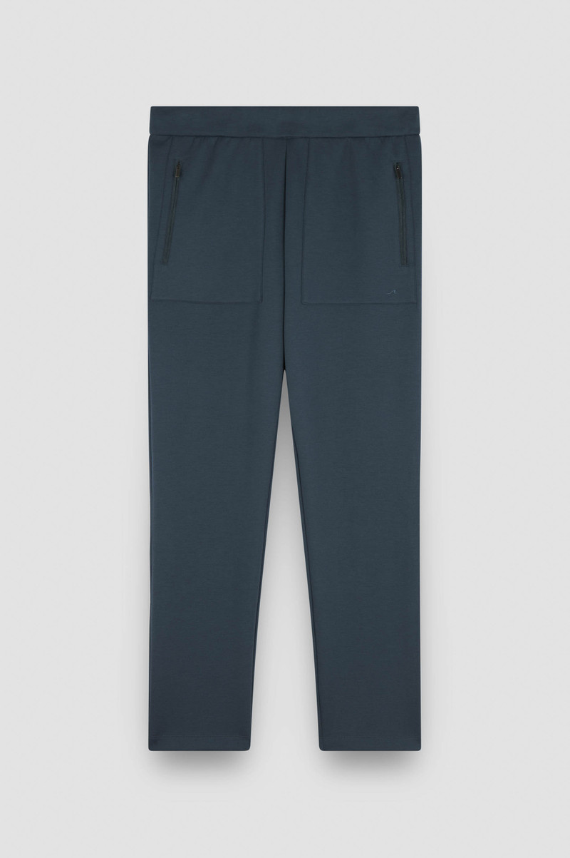 SUPIMA® COTTON TRACKPANTS WITH SHARK FIN EMBROIDERY 1