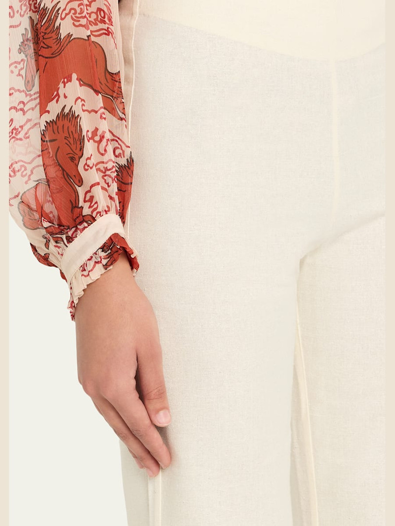 Farah Alabaster Flare Trousers 5