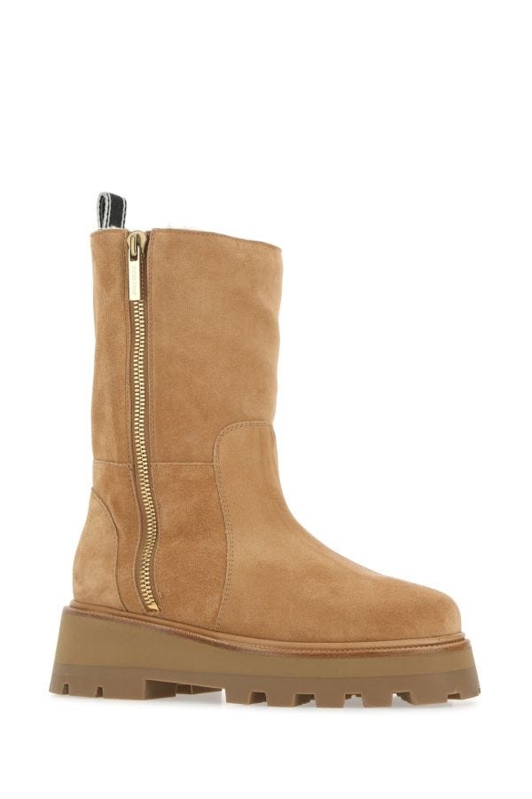 Camel suede Bayu ankle boots - 2