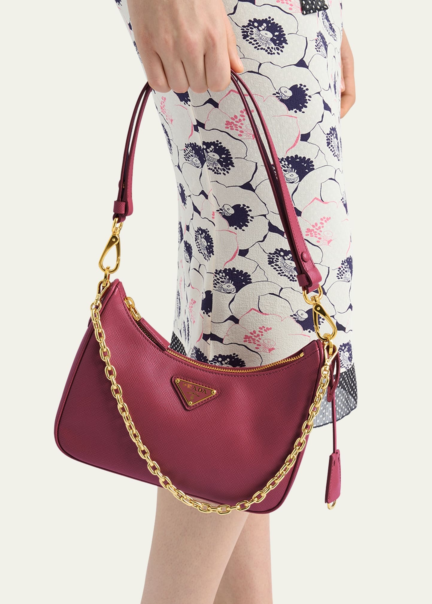 Re-Edition Saffiano Leather Shoulder Bag - 2