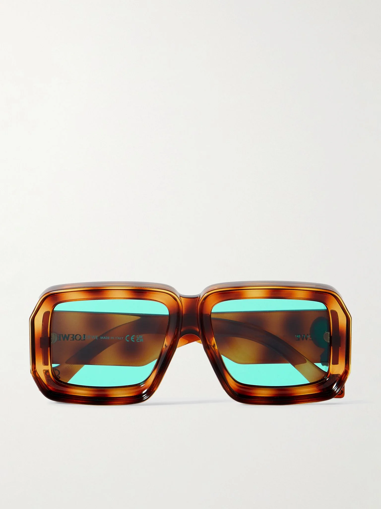 + Paula's Ibiza Dive In Square-Frame Tortoiseshell Acetate Sunglasses Tortoiseshell - 1