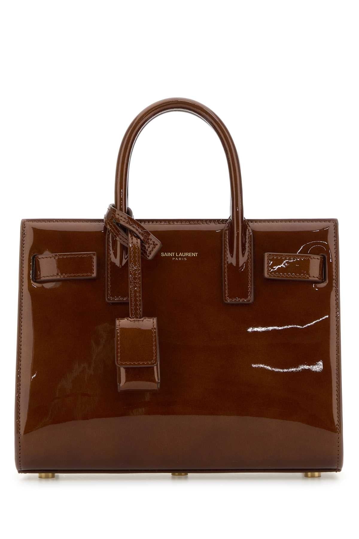SAINT LAURENT Saint Laurent Women Caramel Leather Nano Sac