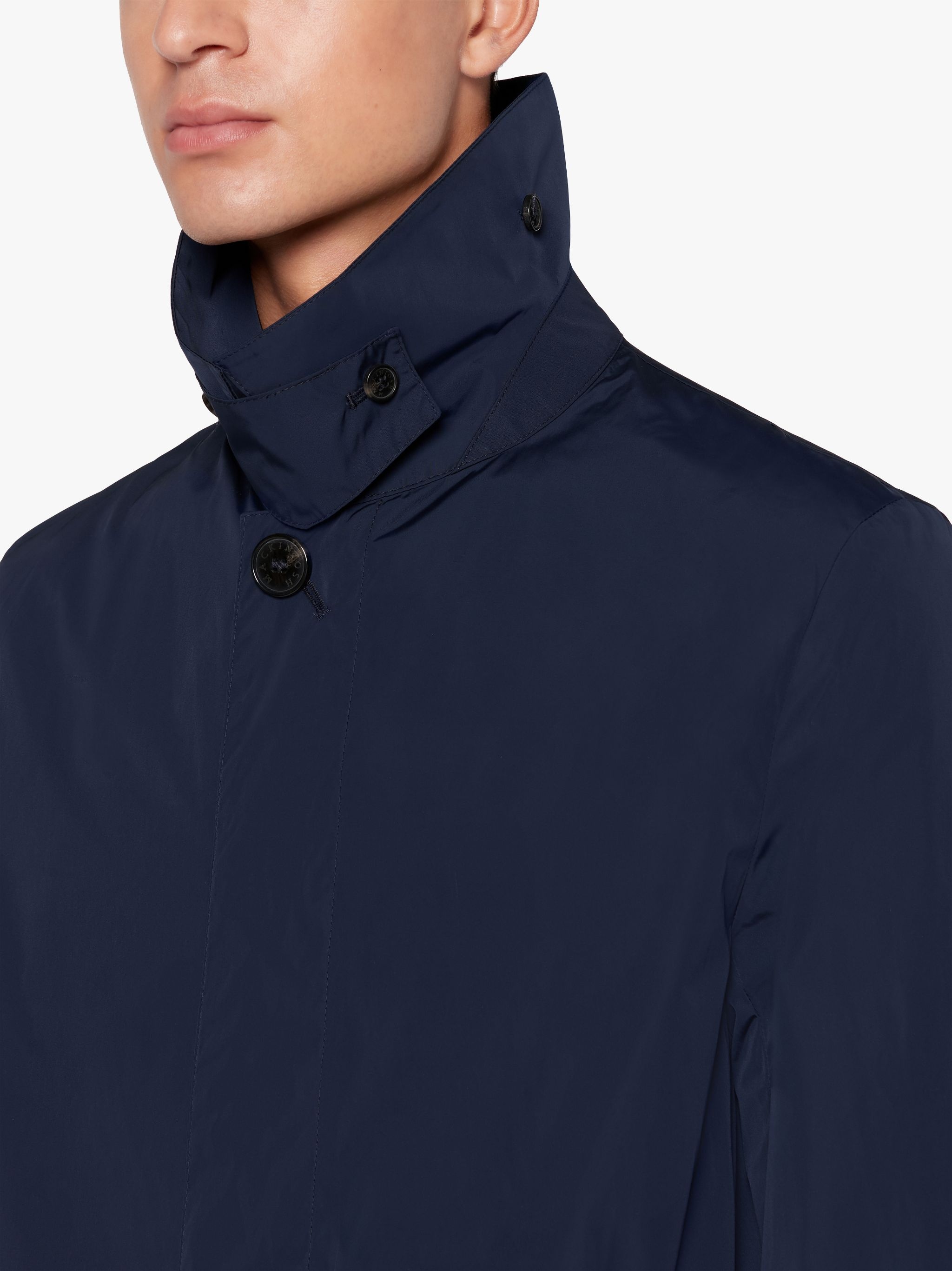 LONDON NAVY NYLON SHORT COAT | GMC-106 - 5