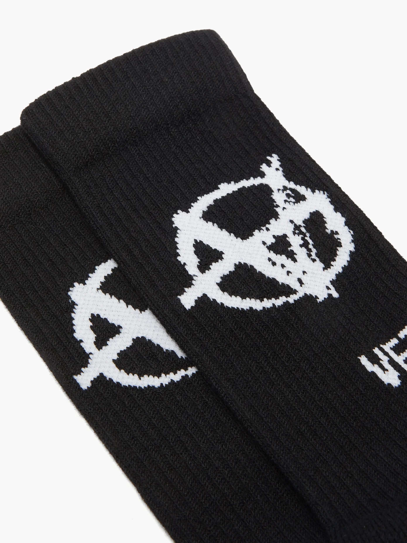 Anarchy logo-jacquard cotton-blend socks - 4