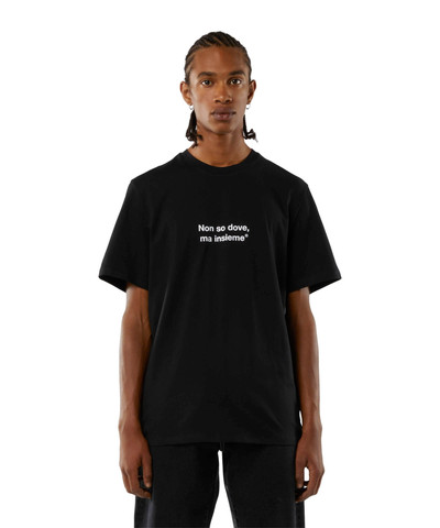 MSGM T-shirt quote "Non so dove, ma insieme" outlook