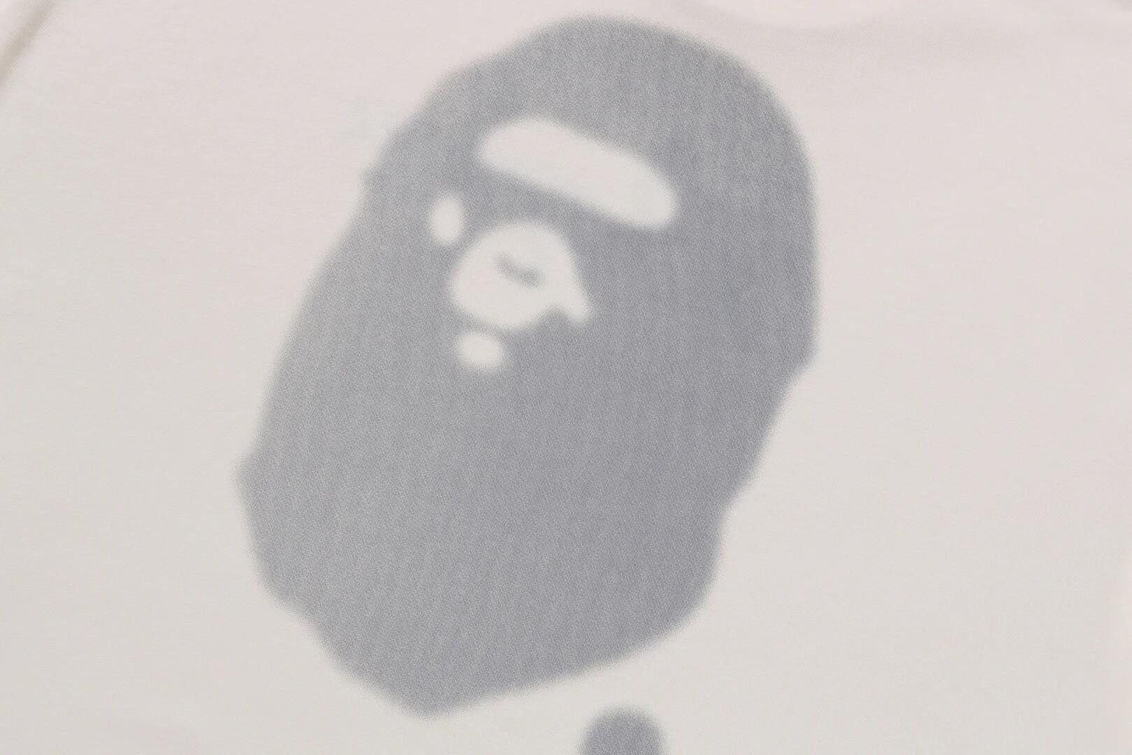 BAPE Logo Relaxed Fit Tee 'Ivory' - 4