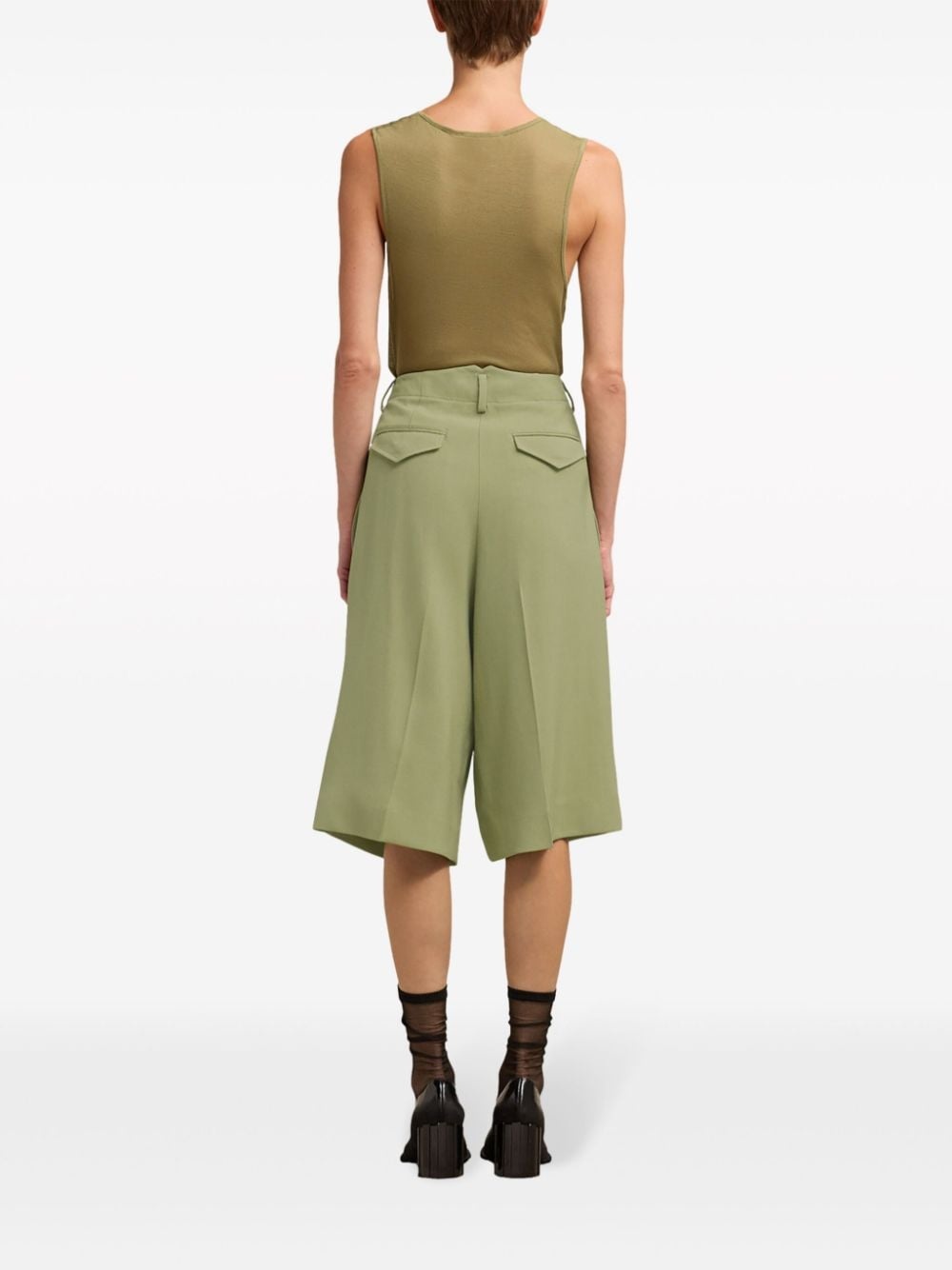 knee-length tailored shorts - 4