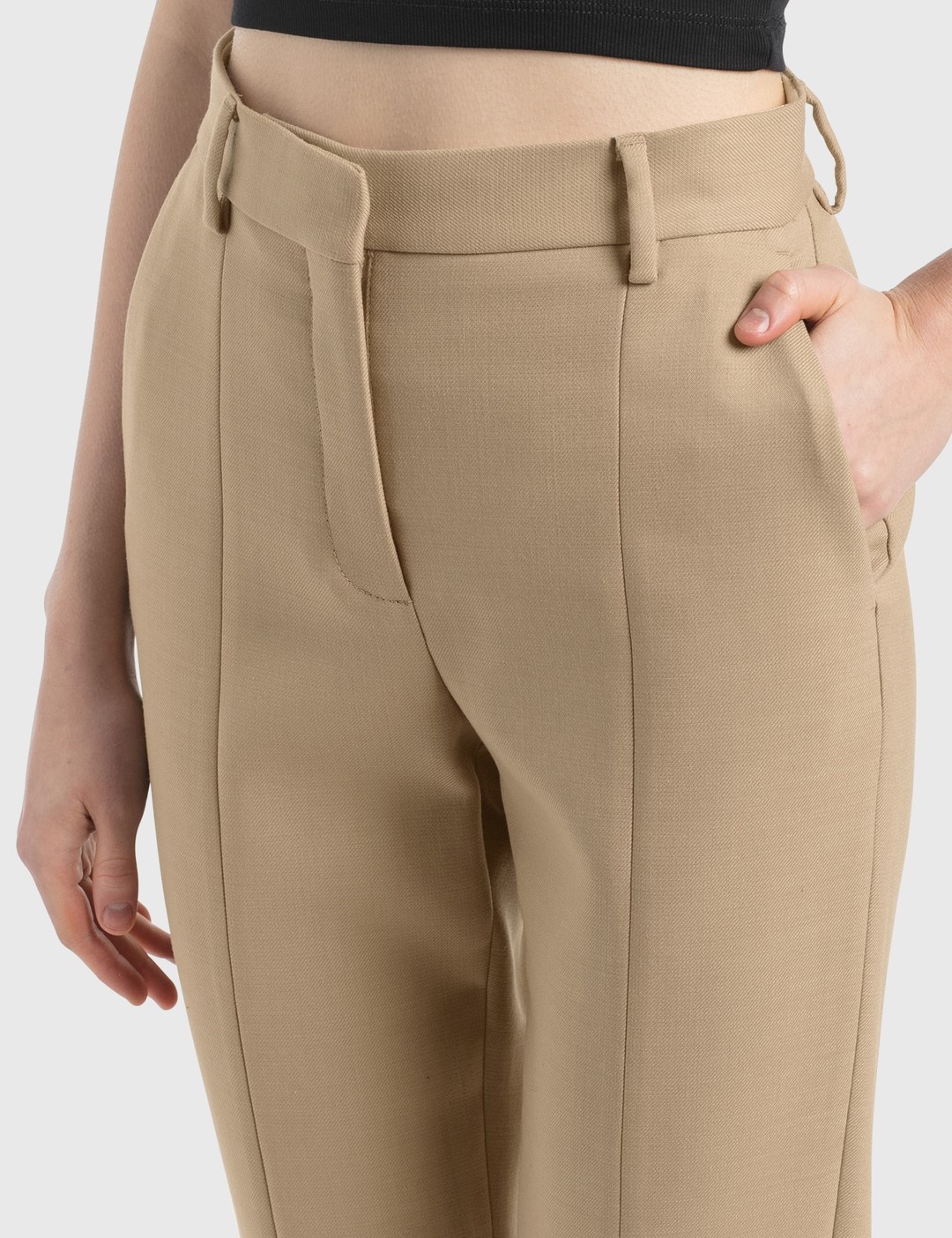 STRAIGHT PANTS WITH ZIP DETAIL - 3