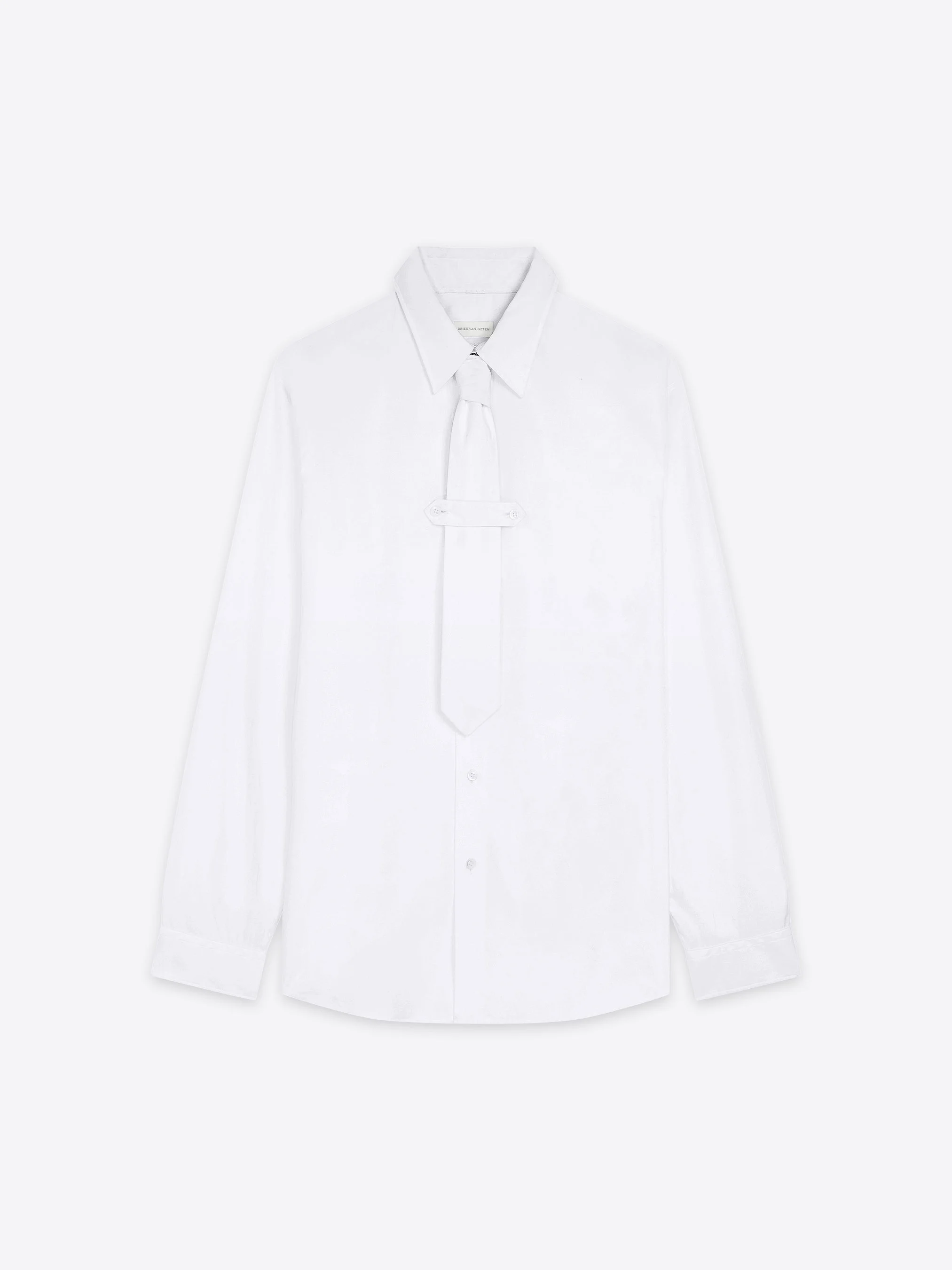 CLASSIC COTTON SHIRT WITH TIE - 1