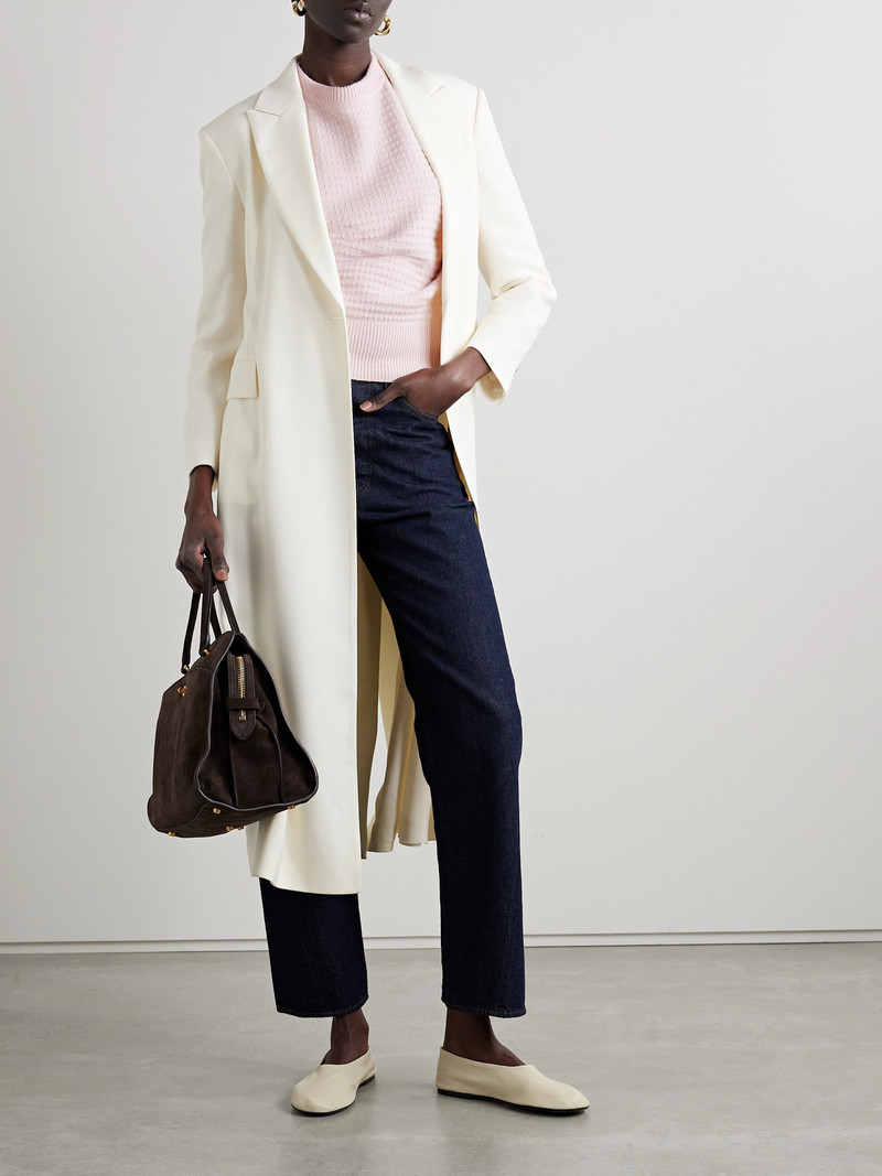 SA SU PHI Waffle-knit Merino Wool And Cashmere-blend Sweater outlook