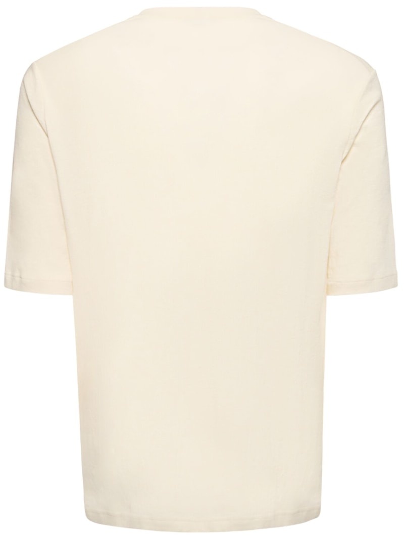 Layered cotton short-sleeve t-shirt - 6
