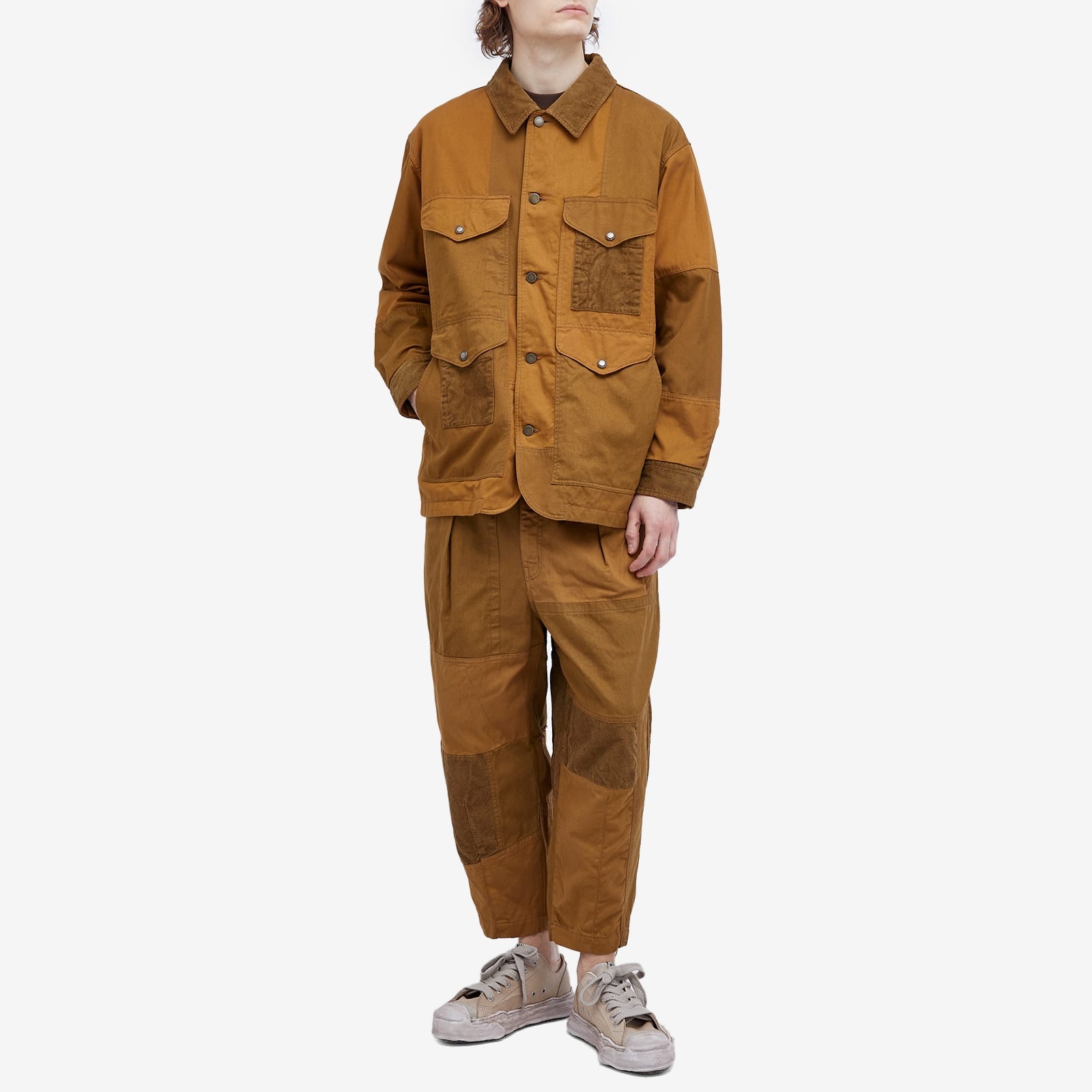 Comme des Garçons Homme Cord Patchwork Hunting Jacket - 4