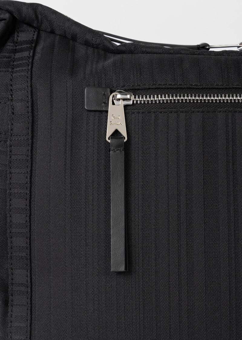 Black 'Shadow Stripe' Cross-Body Bag 5