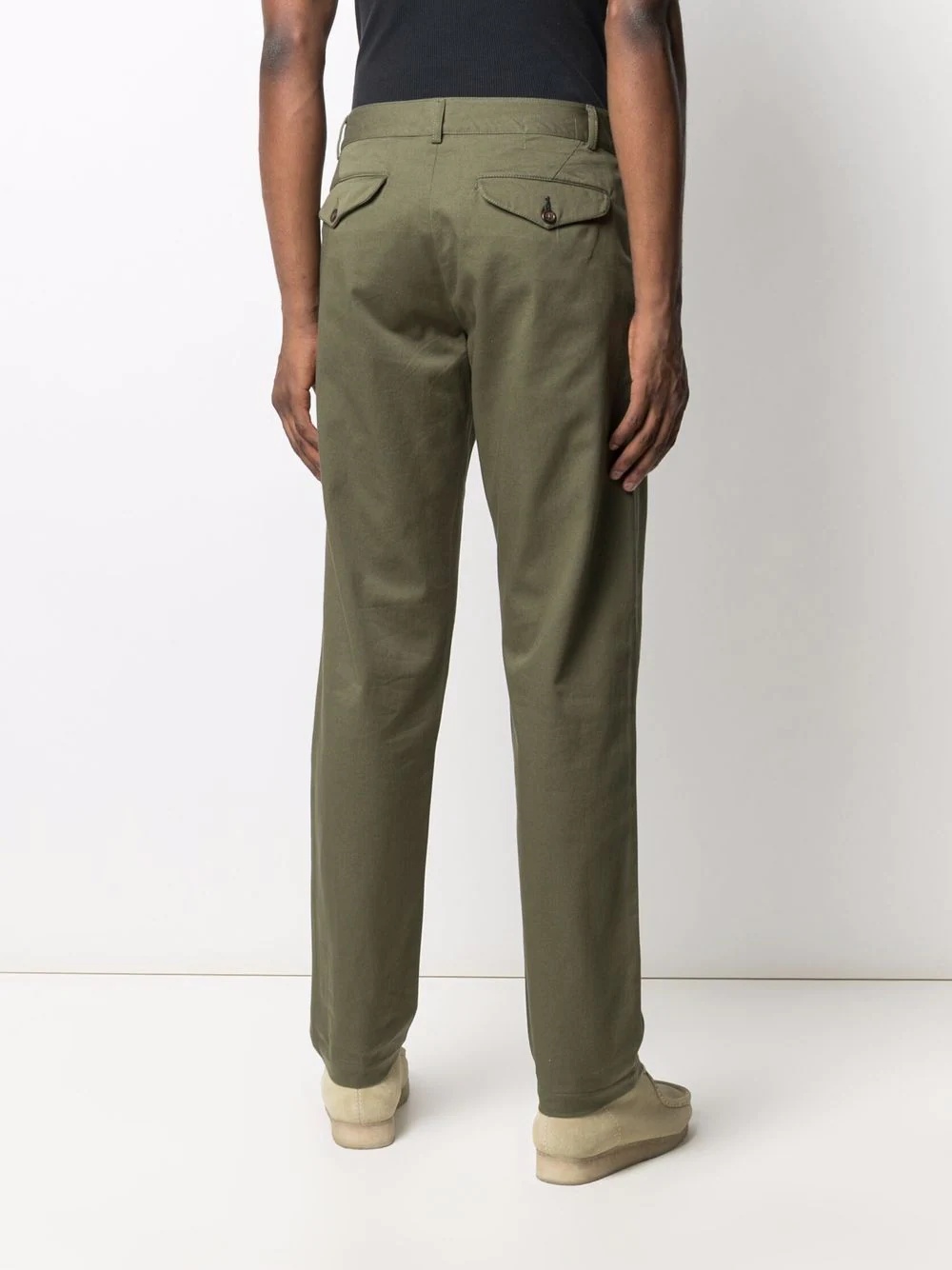 mid-rise straight-leg trousers - 7