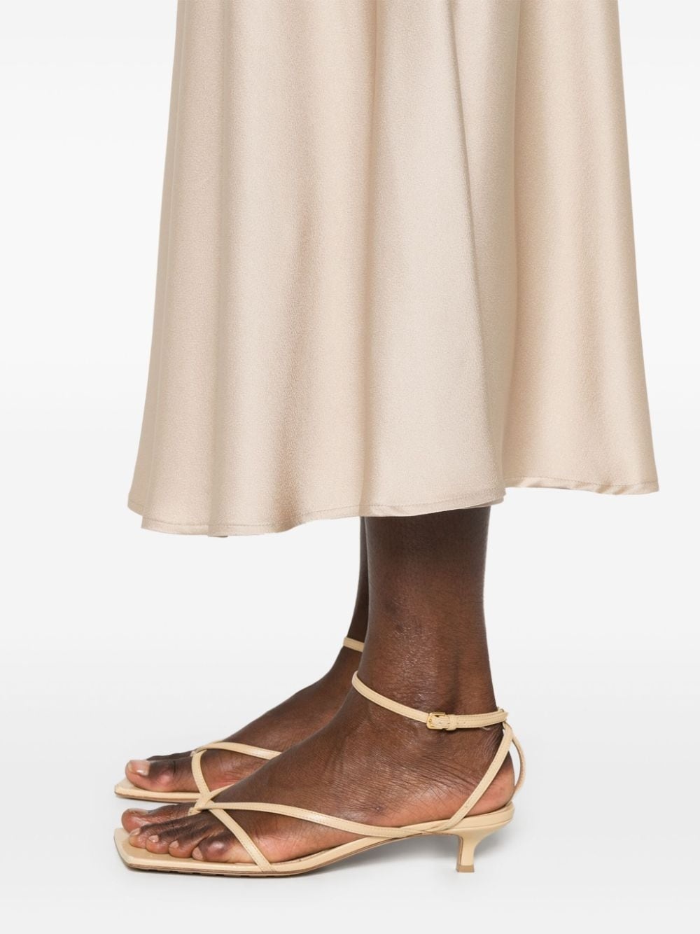 satin midi skirt - 5