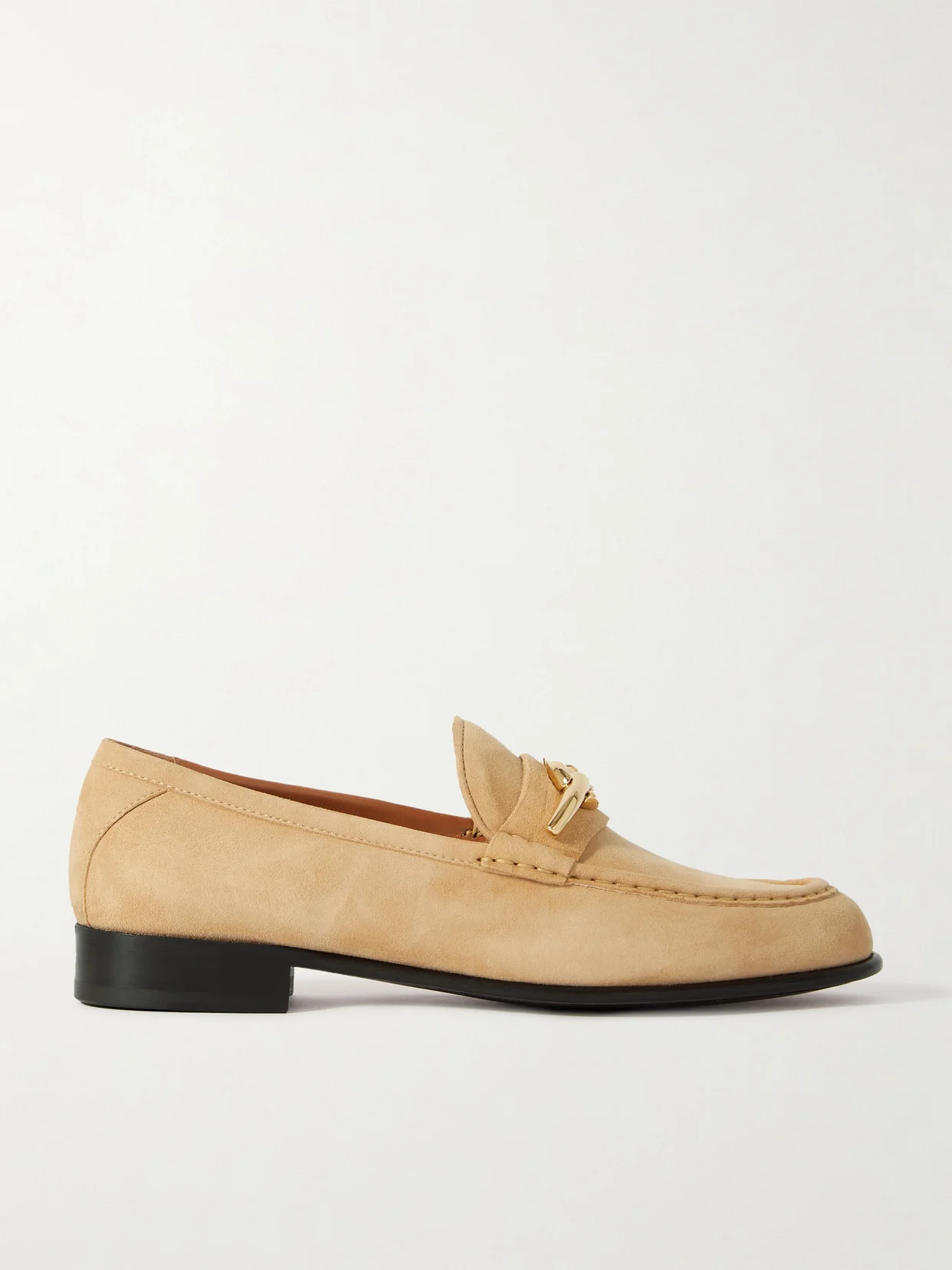 Vlogo Gate Embellished Suede Loafers - 1