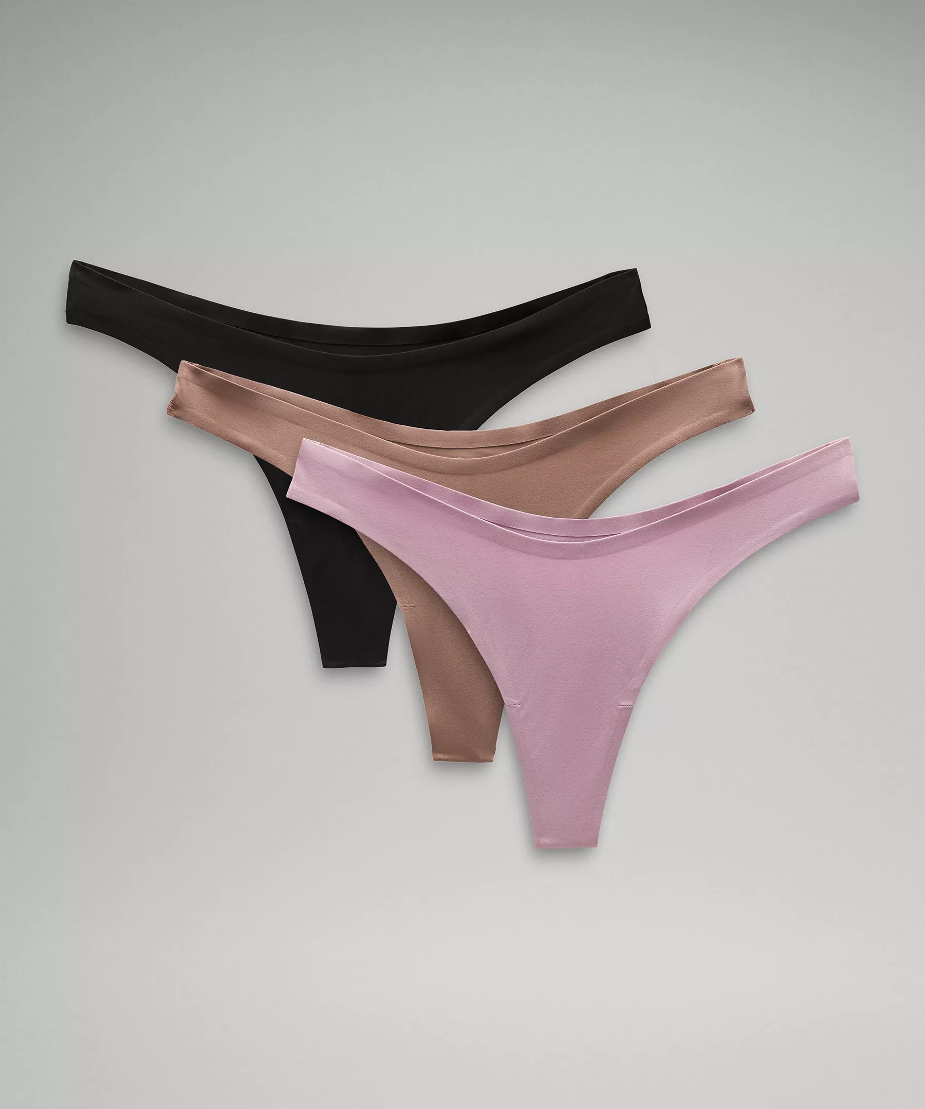 Wundermost Ultra-Soft Nulu Dipped-Waist Thong Underwear *3 Pack - 1