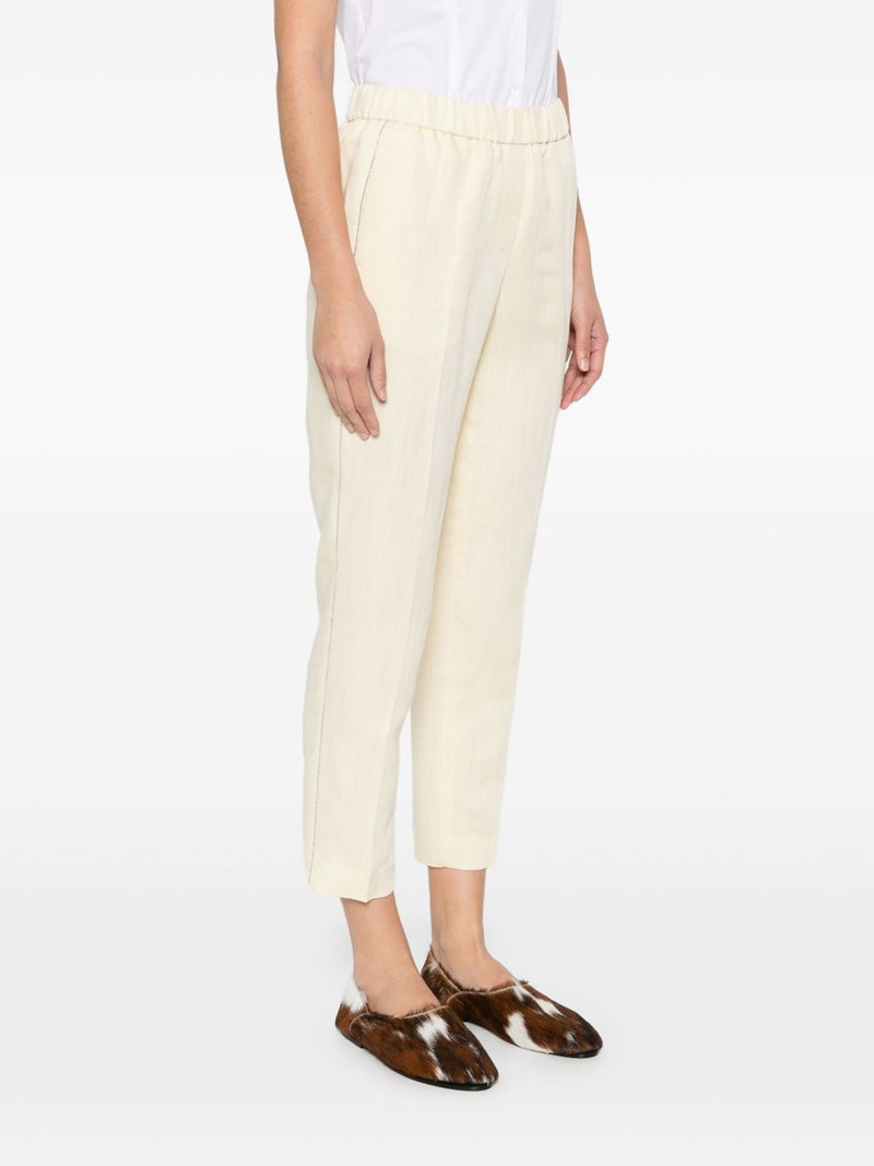 beaded-trim trousers 3