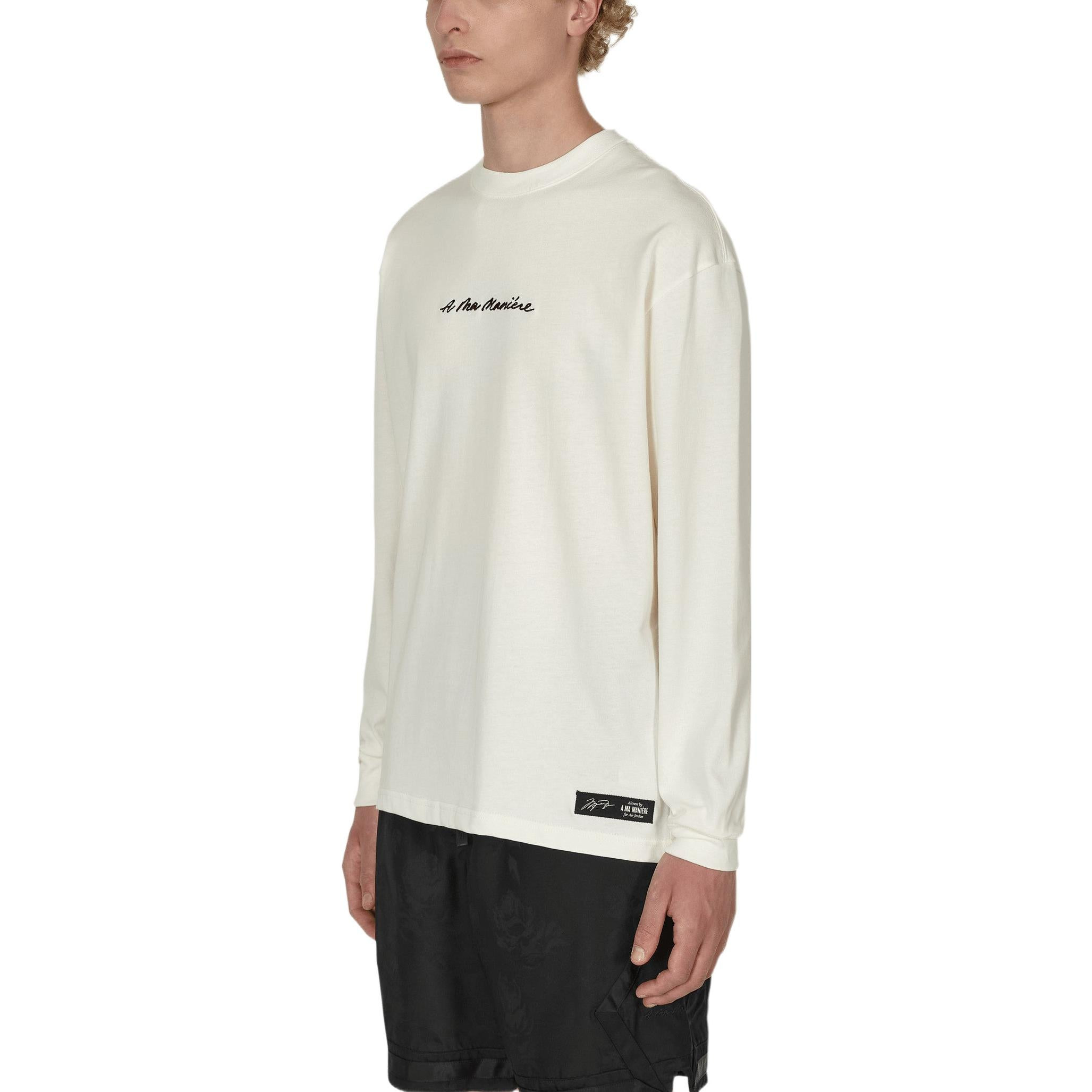 Air Jordan x A Ma Maniere Long Sleeves T-Shirt Asia Sizing 'Beige' DJ9759-133 - 3