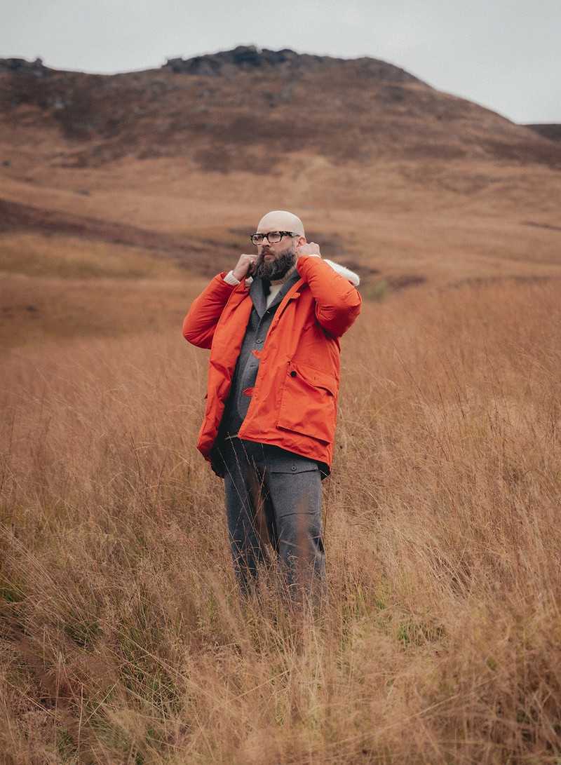 Nigel Cabourn Finch Parka in Orange outlook