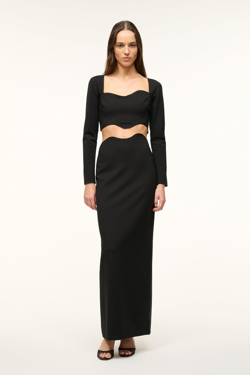STAUD PETUNIA SKIRT BLACK 6
