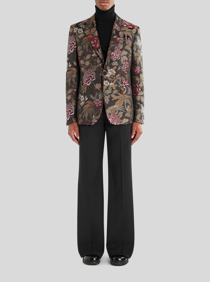 FLORAL JACQUARD JACKET - 3