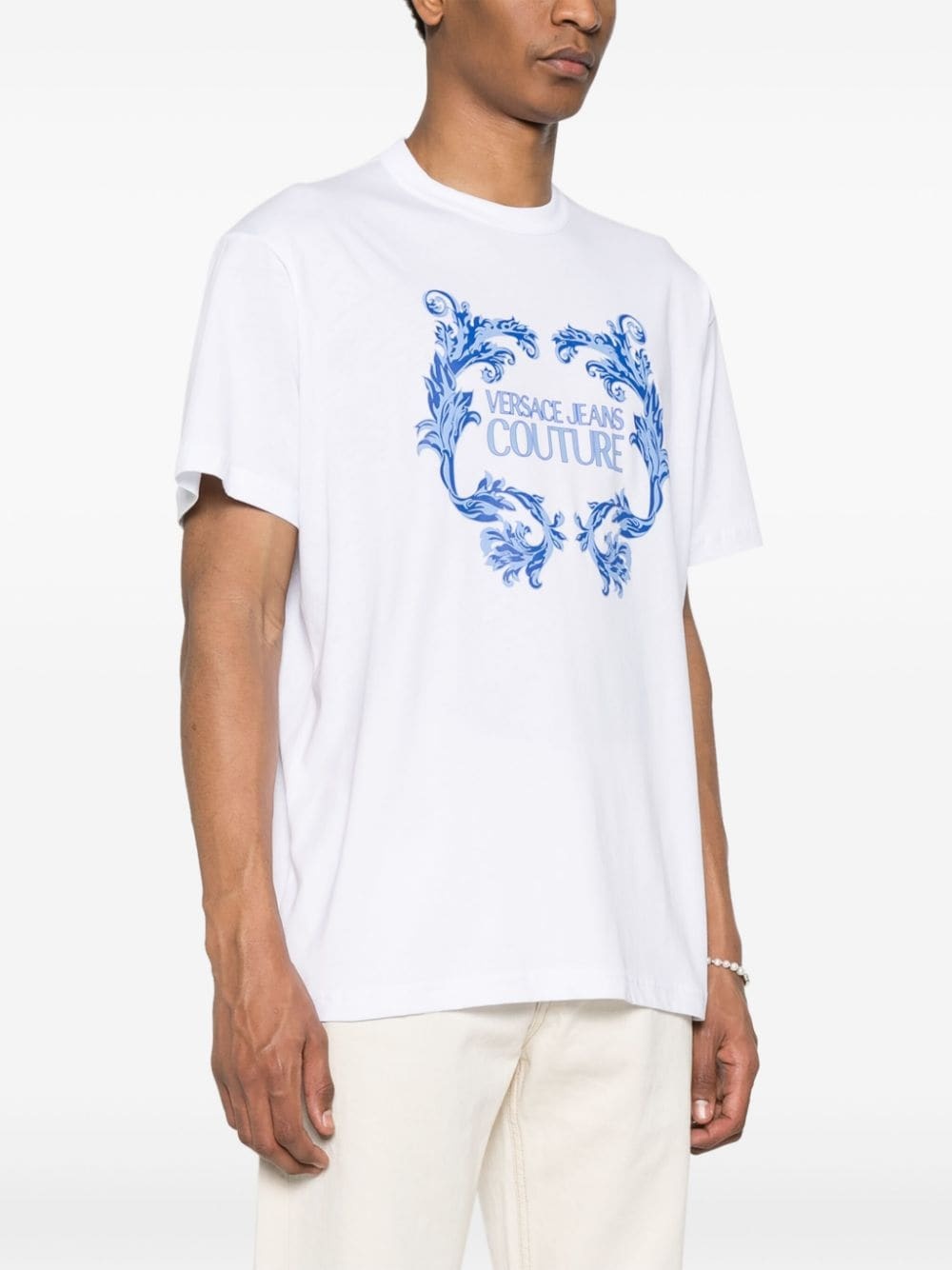 logo-print cotton T-shirt - 3