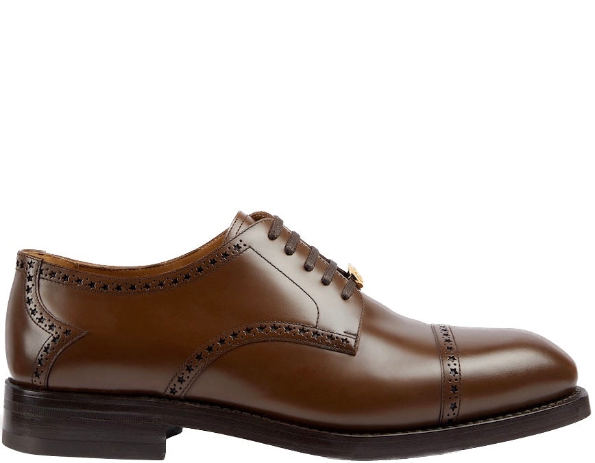 Gucci Brogue Details Lace Up Shoes - 1