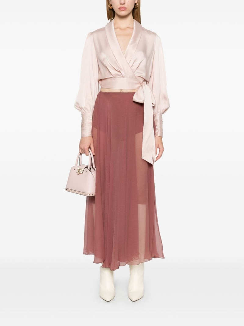 Zimmermann silk wrap top outlook