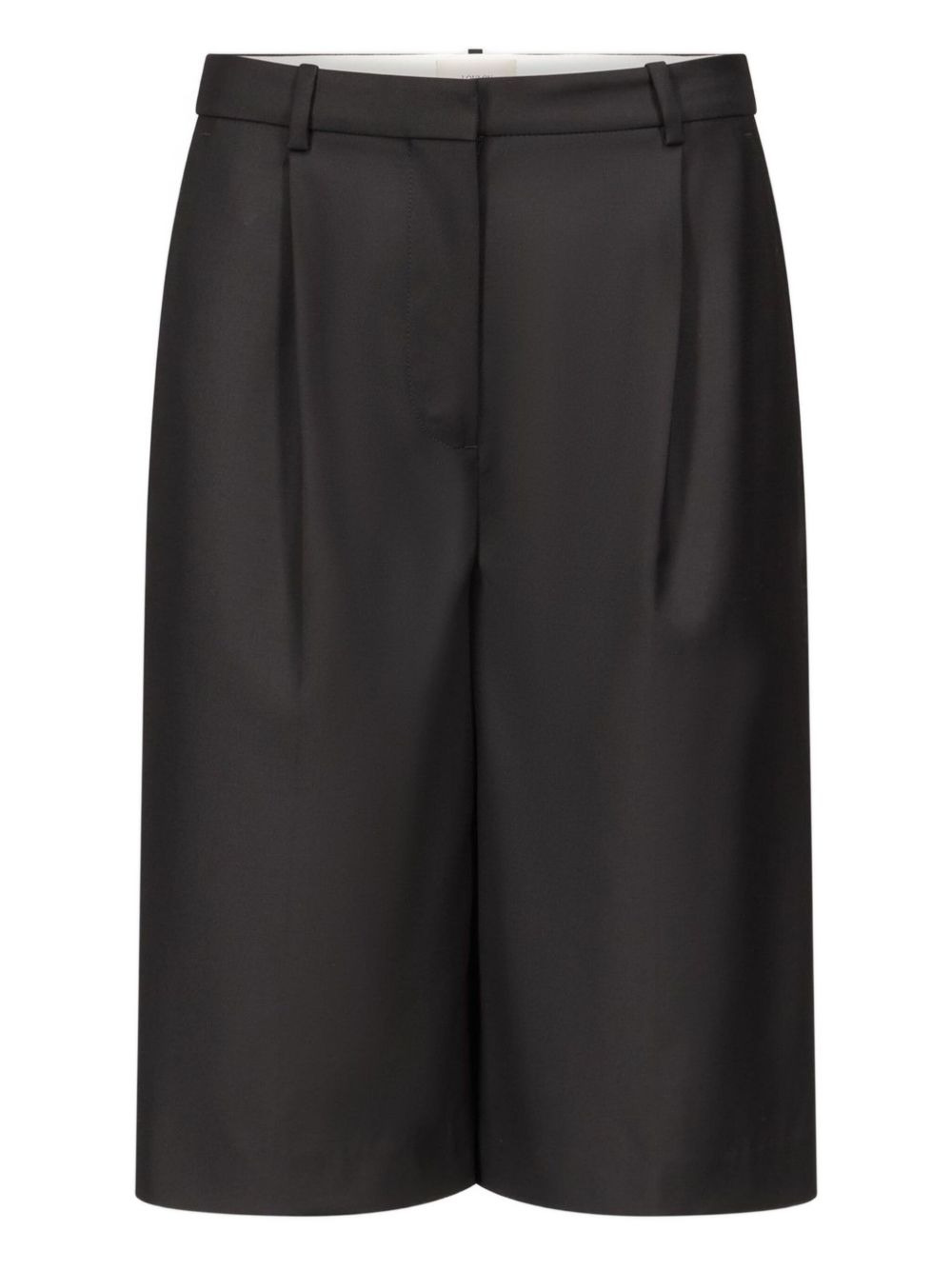 pleated wool shorts - 1
