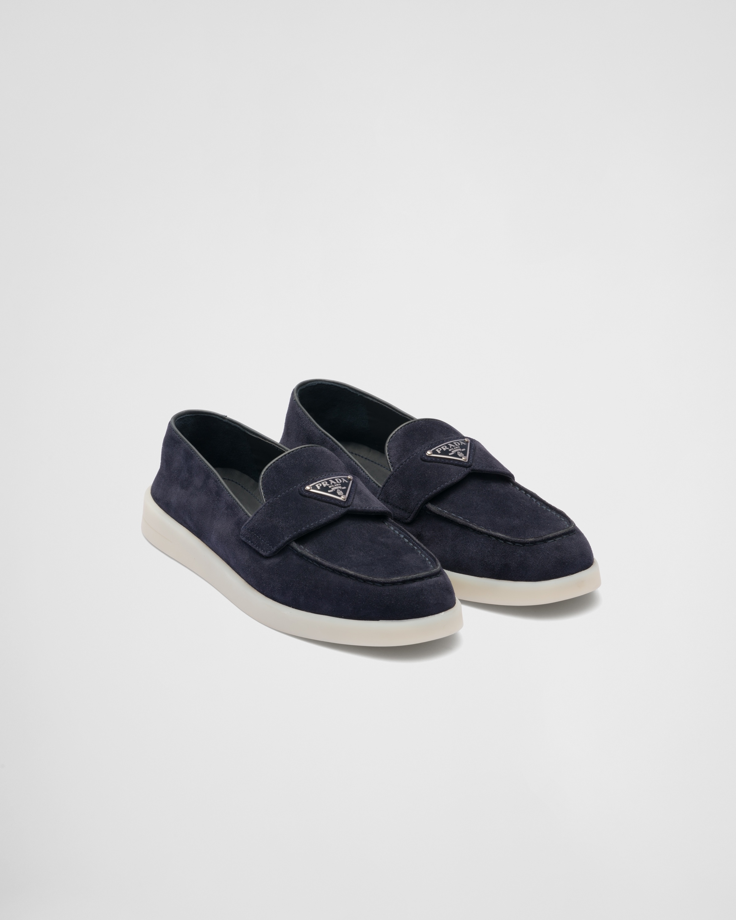 Suede leather loafers - 1