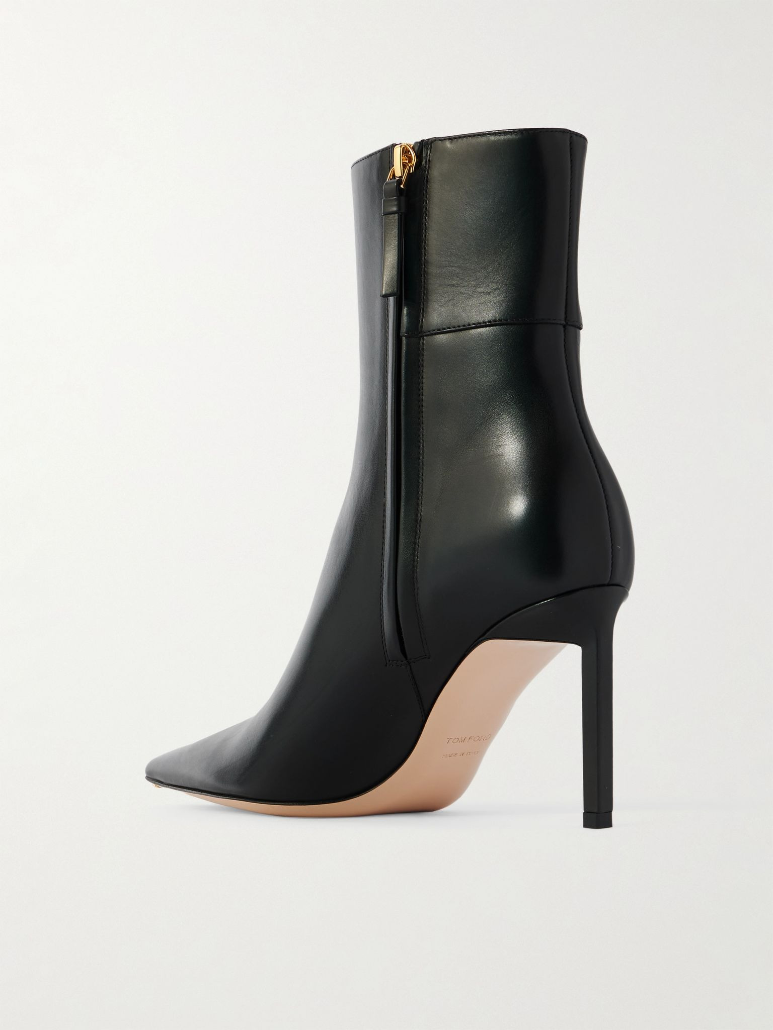 Julianne embellished leather ankle boots Black - 3