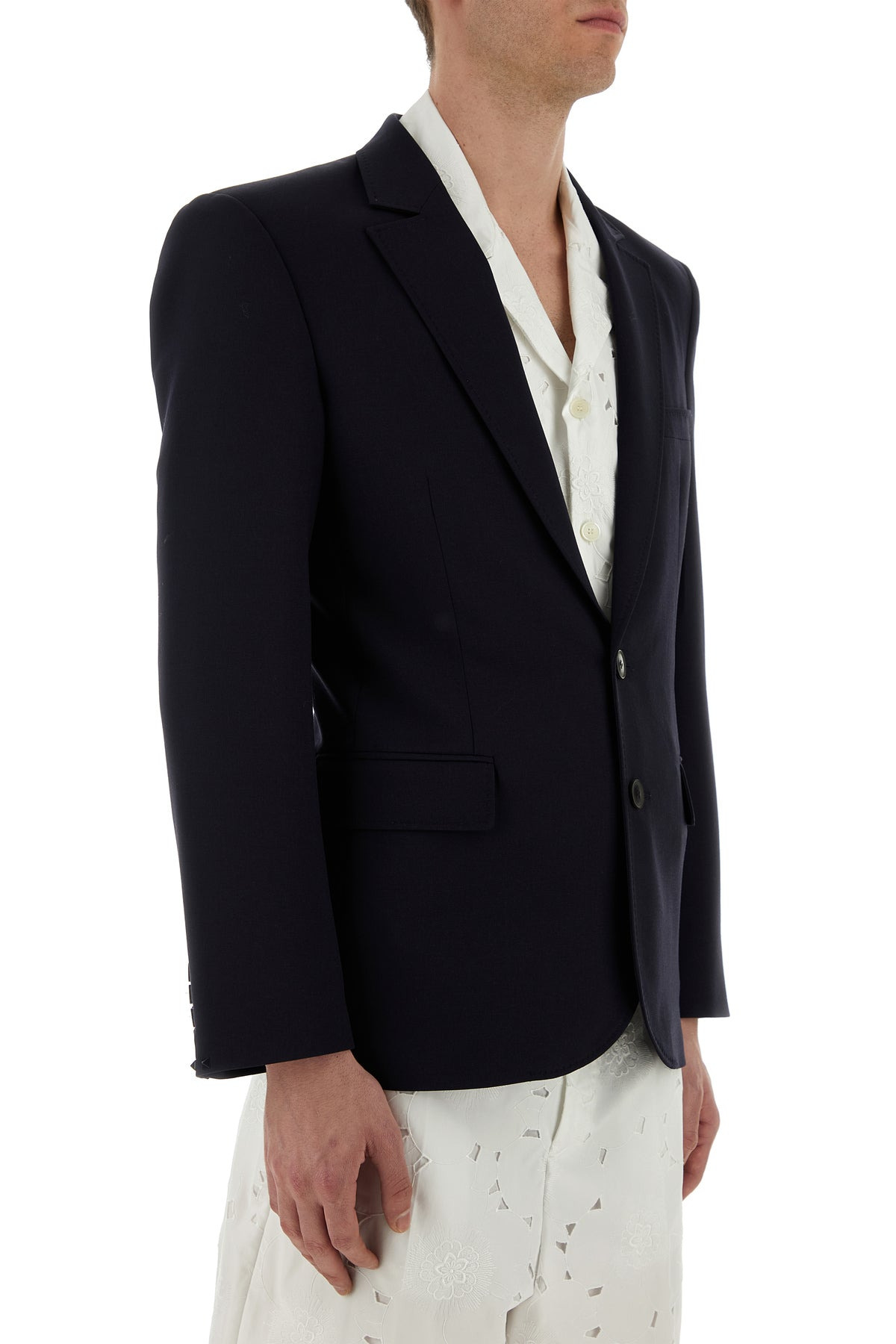 Midnight blue wool blazer - 3