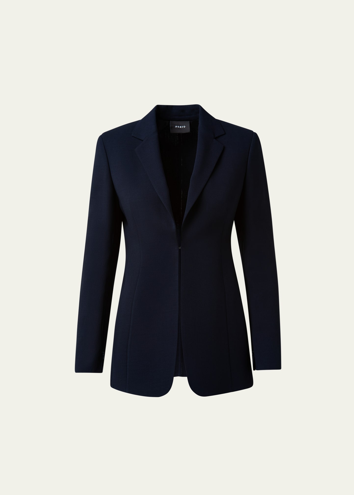 Odette Long Wool Blazer Jacket - 1
