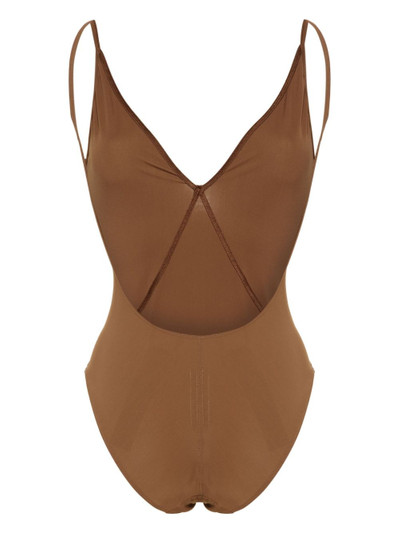 Rick Owens V-neck one-piece swimsuit outlook