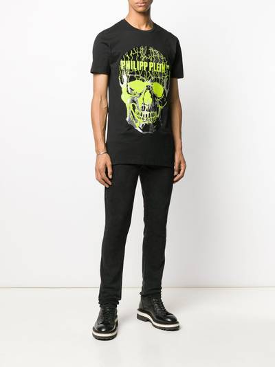 PHILIPP PLEIN rhinestone skull logo T-shirt outlook