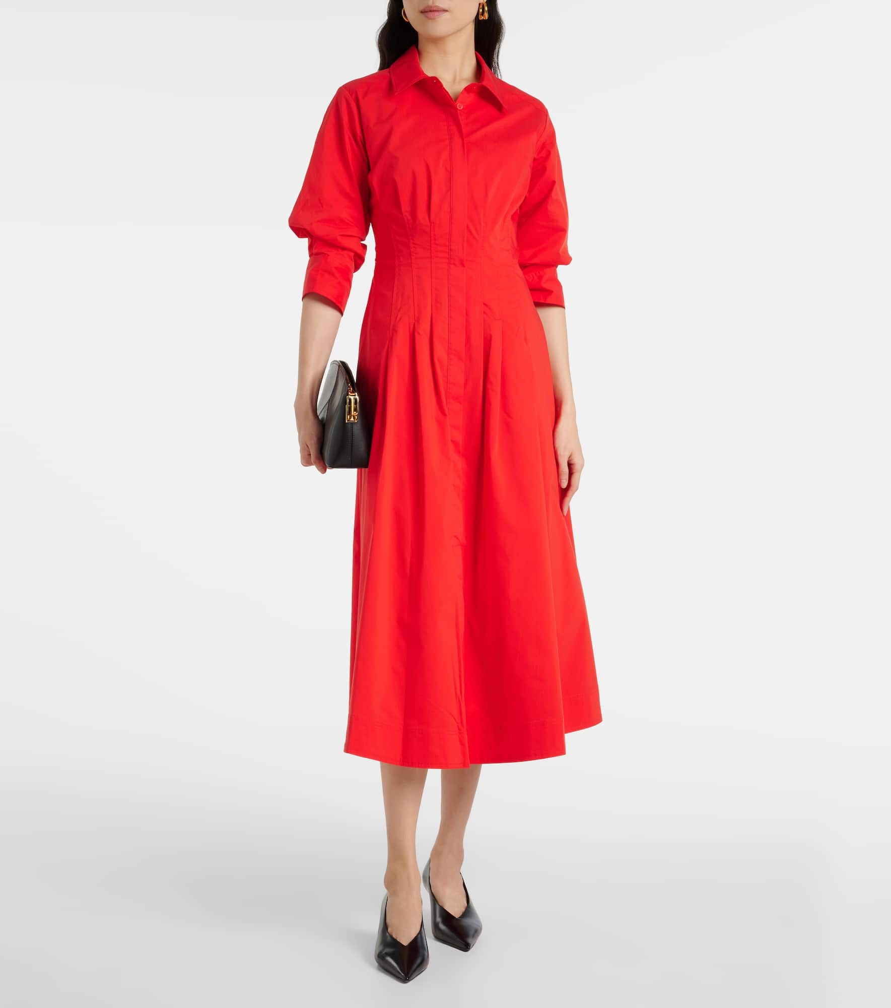 Jazz cotton-blend midi dress - 2