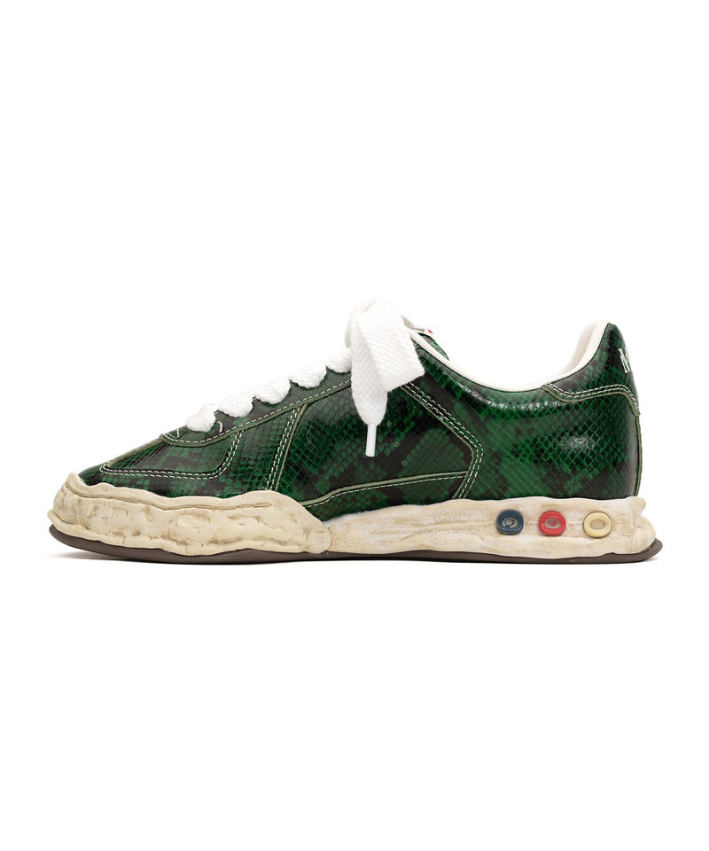 "HERBIE" OG Sole Python Printed Leather Low-top Sneaker 23