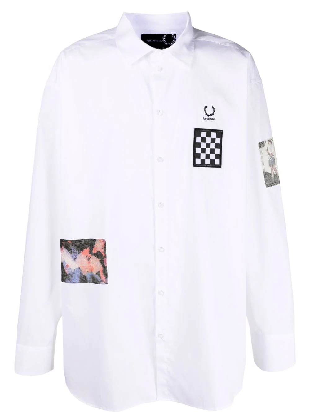 patch detail logo shirt - 1