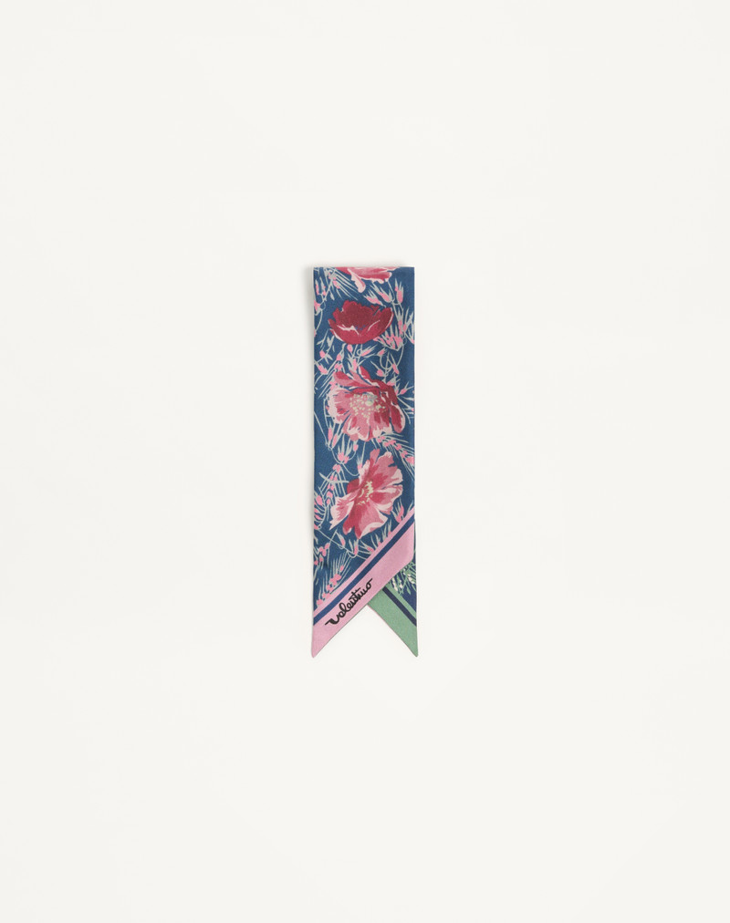 APRES L'HIVER POPPIES BANDEAU SCARF IN SILK 4