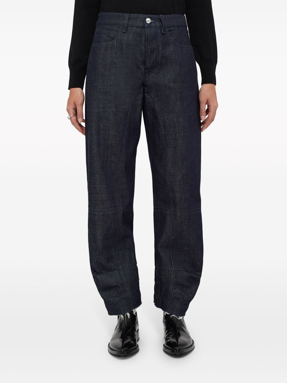 cropped tapered jeans - 2